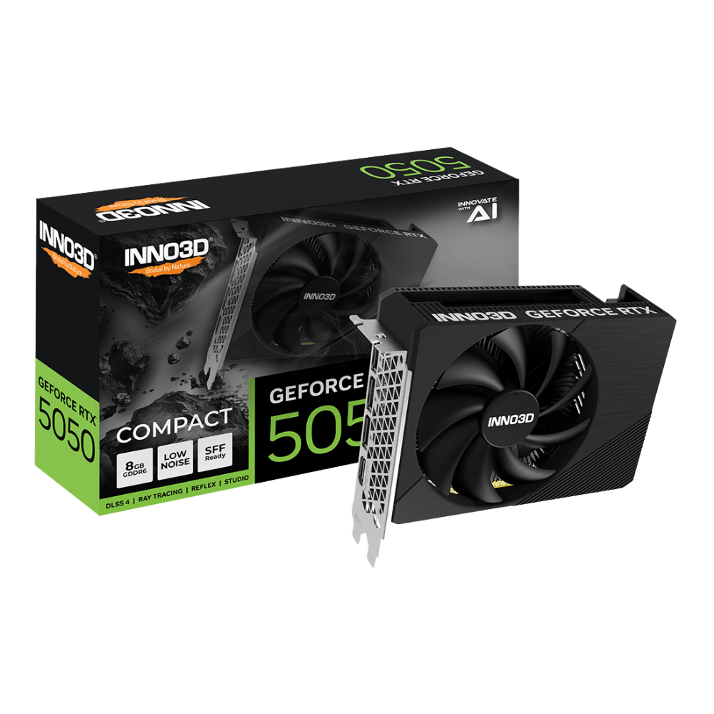 Inno3D GeForce RTX 5050 8GB Compact Graphics Card - 8886307701763 - Vektra Computers LLC