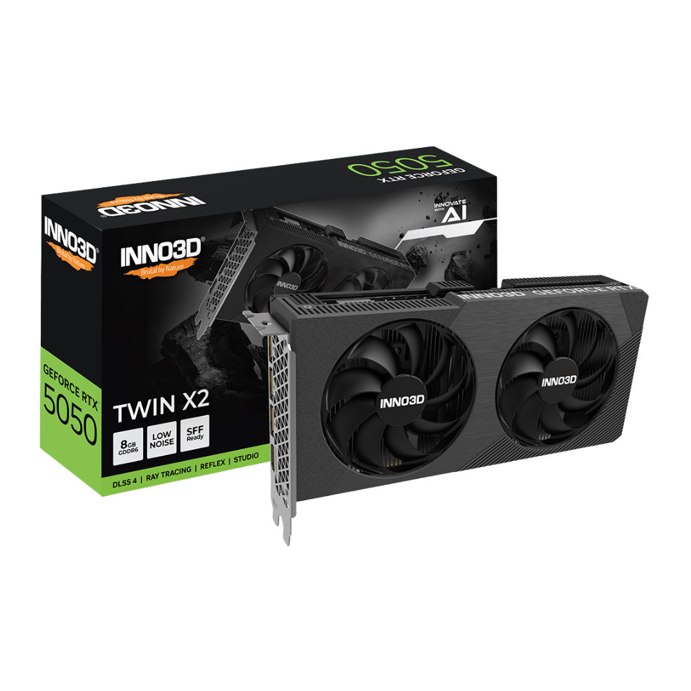 Inno3D GeForce RTX 5050 8GB Twin X2 Graphics Card - 8886307701756 - Vektra Computers LLC