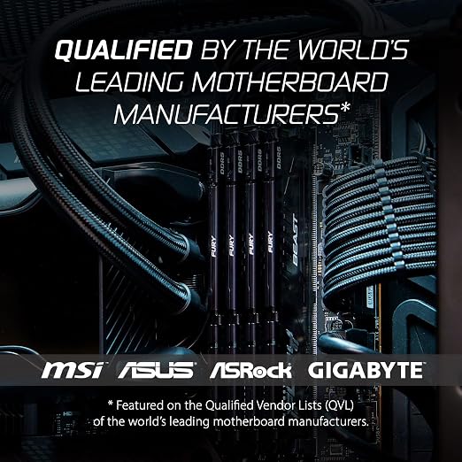 Kingston Fury Beast DDR5 Desktop RAM - 740617331738 - Vektra Computers LLC