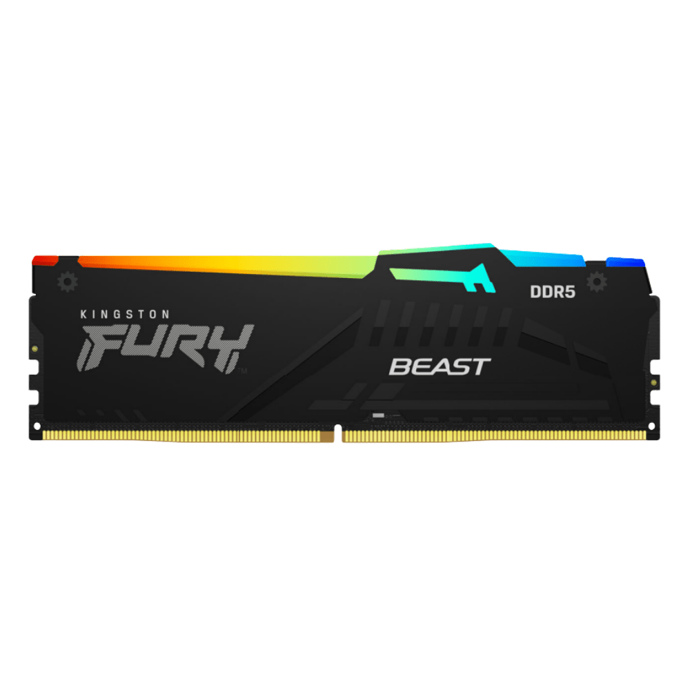 Kingston Fury Beast RGB 16GB DDR5 5600MHz Desktop Memory | KF556C40BBA - 16 - 740617328585 - Vektra Computers LLC