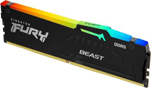 Kingston Fury Beast RGB 16GB DDR5 6000MHz Desktop Memory | KF560C36BBE2A - 16 - 740617345919 - Vektra Computers LLC