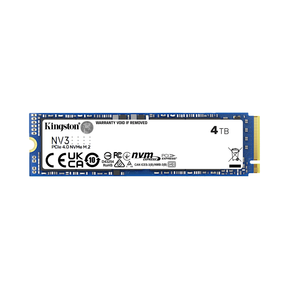 Kingston NV3 PCIe 4.0 NVMe M.2 SSD - 0740617346602 - Vektra Computers LLC