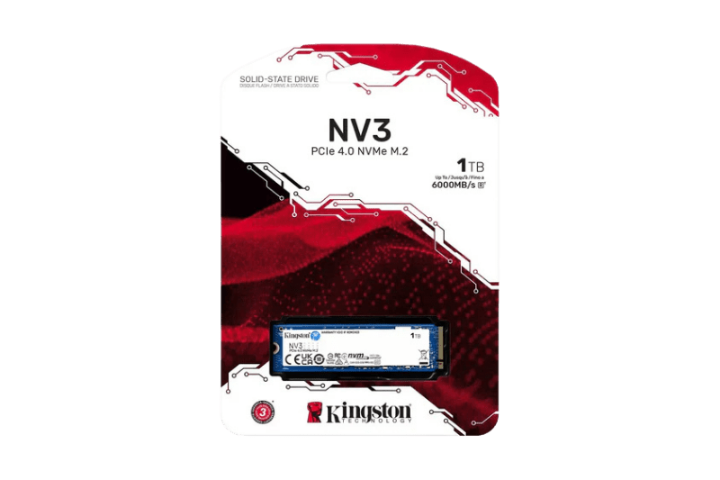 Kingston NV3 PCIe 4.0 NVMe SSD 1TB | SNV3S/1000G - 740617344790 - Vektra Computers LLC