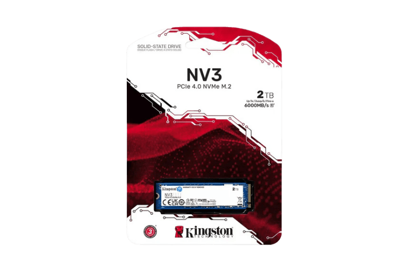 Kingston NV3 PCIe 4.0 NVMe SSD 2TB | SNV3S/2000G - 740617344783 - Vektra Computers LLC