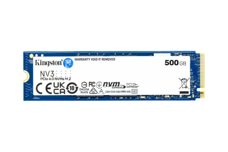 Kingston NV3 PCIe 4.0 NVMe SSD 500GB | SNV3S/500G - 740617344806 - Vektra Computers LLC