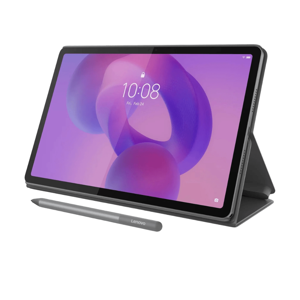 Lenovo Idea Tab with Tab Pen and Folio Case, 4GB RAM, 128GB Storage, 11" 2.5K LCD, Octa - Core, 90Hz Refresh Rate, Dolby Atmos, 5G, Luna Grey, UAE region | TB336ZU - 0199272867401 - Vektra Computers LLC