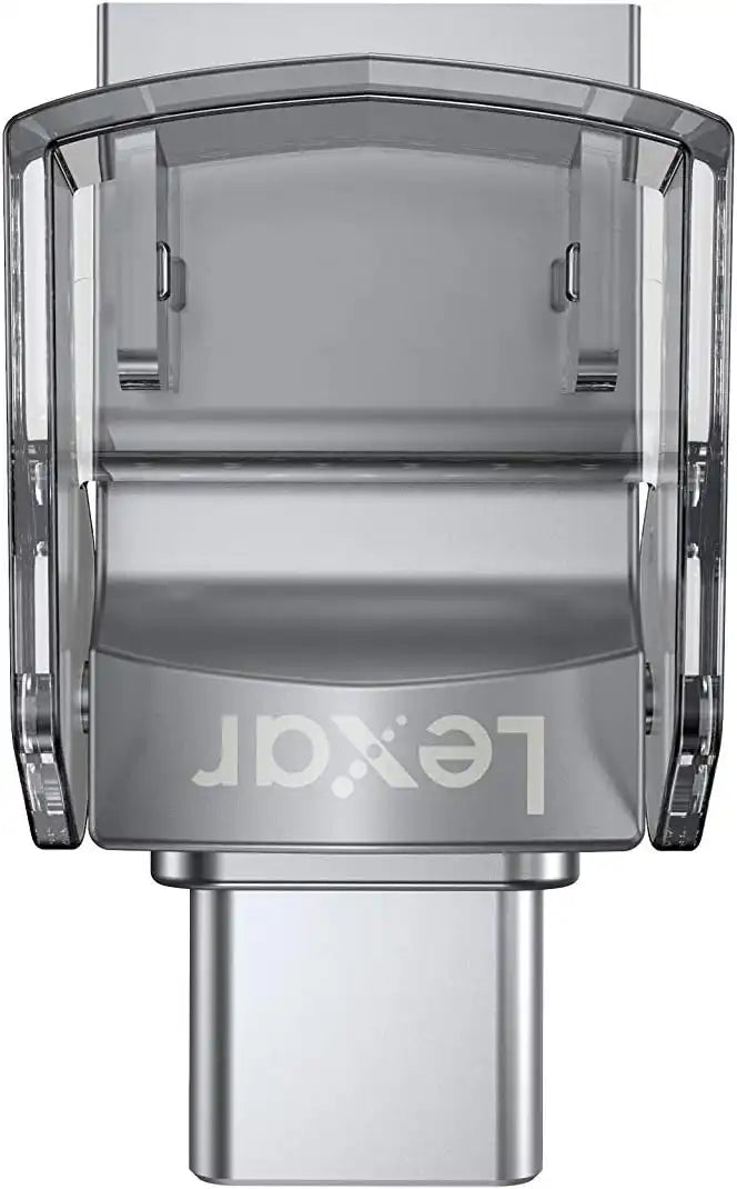 Lexar JumpDrive Dual Drive D35c USB 3.0 Type - C, 128GB Capacity, Up to 100Mbps Read, USB - C & USB - A Connectors, 256 - bit AES Encryption, Gray | LJDD35C128G - BNBNG - 843367121540 - Vektra Computers LLC