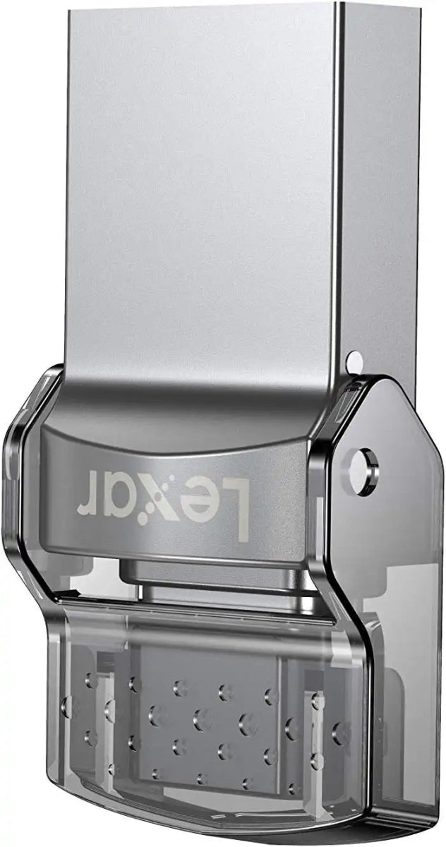 Lexar JumpDrive Dual Drive D35c USB 3.0 Type - C, 128GB Capacity, Up to 100Mbps Read, USB - C & USB - A Connectors, 256 - bit AES Encryption, Gray | LJDD35C128G - BNBNG - 843367121540 - Vektra Computers LLC