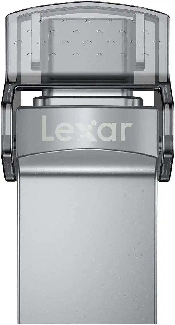 Lexar JumpDrive Dual Drive D35c USB 3.0 Type - C, 128GB Capacity, Up to 100Mbps Read, USB - C & USB - A Connectors, 256 - bit AES Encryption, Gray | LJDD35C128G - BNBNG - 843367121540 - Vektra Computers LLC