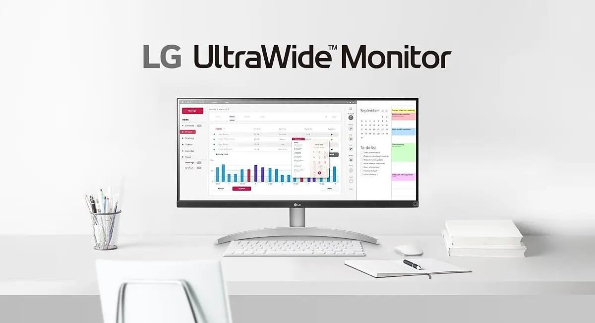LG 29WQ600 - W.AMA , 29 Inch, 21:9 UltraWide Full HD , USB C Type, IPS Monitor - Vektra Computers LLC
