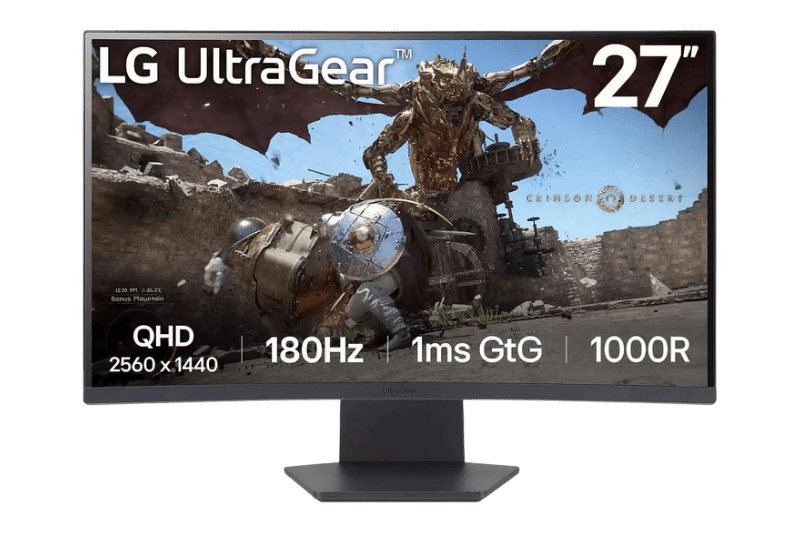 LG UltraGear 27'' QHD 1000R Curved Gaming Monitor | 27GS60QC - B - 8806096101377 - Vektra Computers LLC