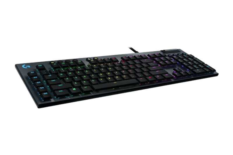 Logitech G815 Lightsync RGB Low - Profile Mechanical Gaming Keyboard, Low Profile GL Clicky Switches, LIGHTSYNC RGB Per Key Lighting, 5 Dedicated G - Keys, USB Inteface, Black | 920 - 009095 -  - Vektra Computers LLC