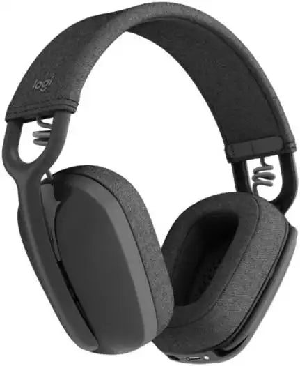 Logitech Zone Vibe 100 Wireless Headset, 40mm Audio Drivers, Bluetooth Connectivity, Up to 30m Range, Flip - to - Mute NC Mic, 20H Battery Life, Memory Foam & Fabric Cushioning, USB - C, Black | 981 - 001213 - Vektra Computers LLC