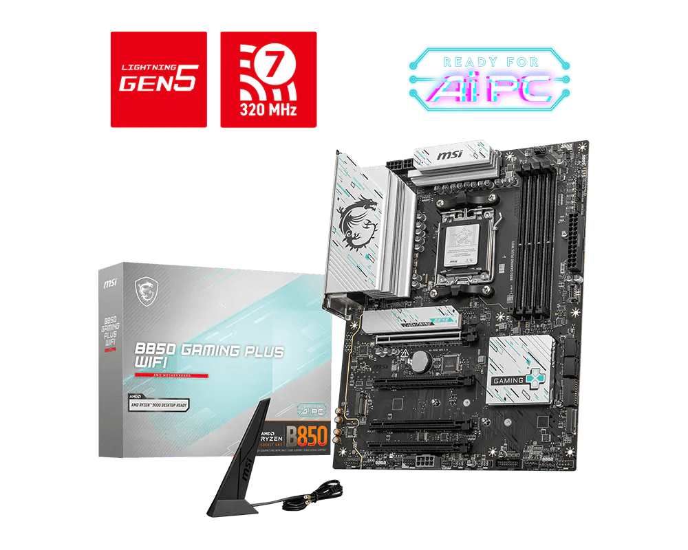 MSI B850 GAMING PLUS WIFI | AM5 ATX Motherboard -  - Vektra Computers LLC