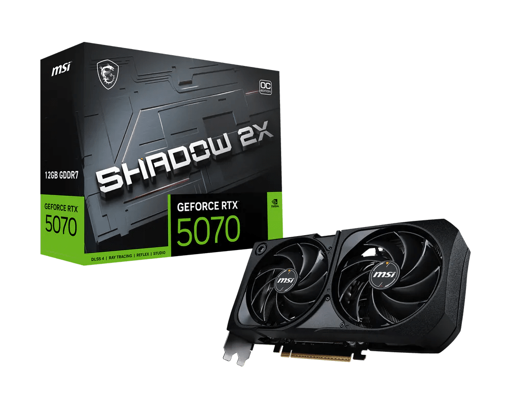 MSI GeForce RTX 5070 12G Shadow 2X OC Graphics Card -  - Vektra Computers LLC