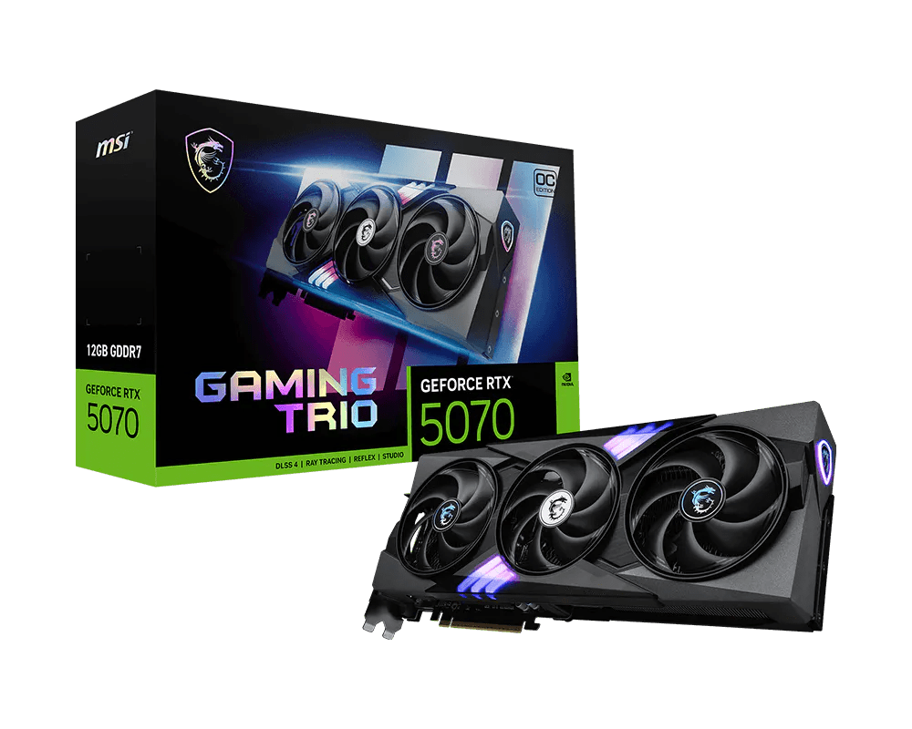 MSI GeForce RTX 5070 12GB Gaming Trio OC Graphics Card -  - Vektra Computers LLC