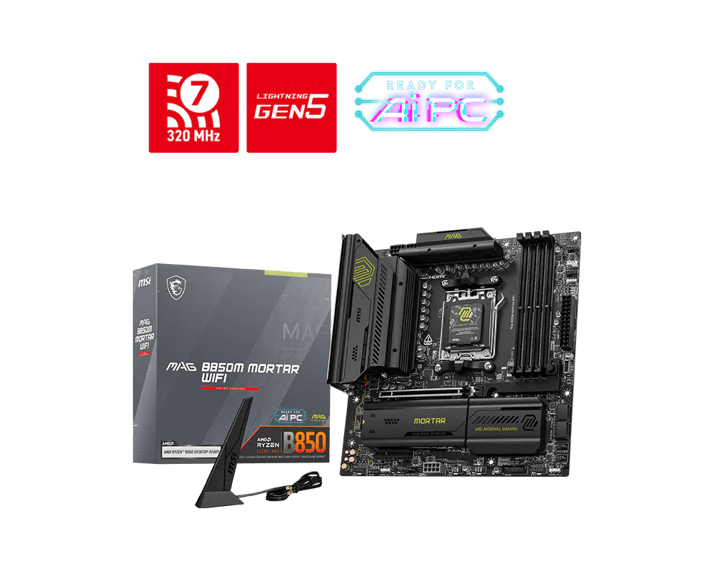 MSI MAG B850M MORTAR WIFI | AM5 mATX Motherboard -  - Vektra Computers LLC