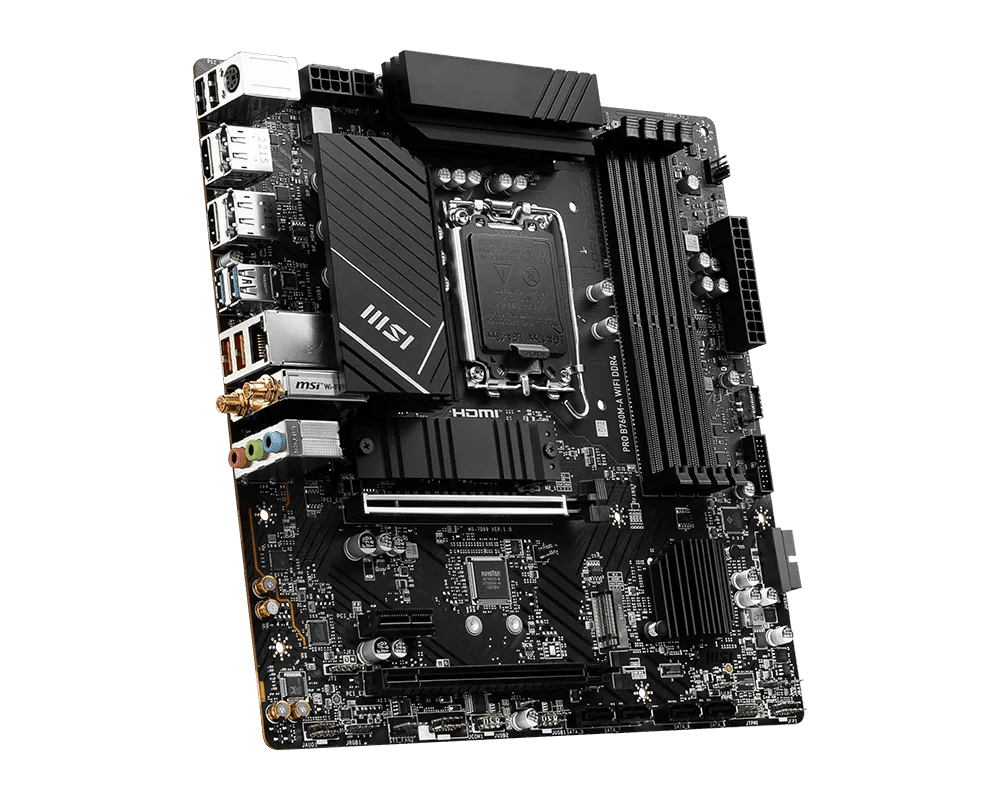 MSI PRO B760M-A WIFI DDR4 | LGA1700 mATX Motherboard -  - Vektra Computers LLC