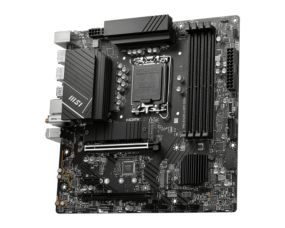 MSI PRO B760M-A WIFI DDR4 | LGA1700 mATX Motherboard -  - Vektra Computers LLC