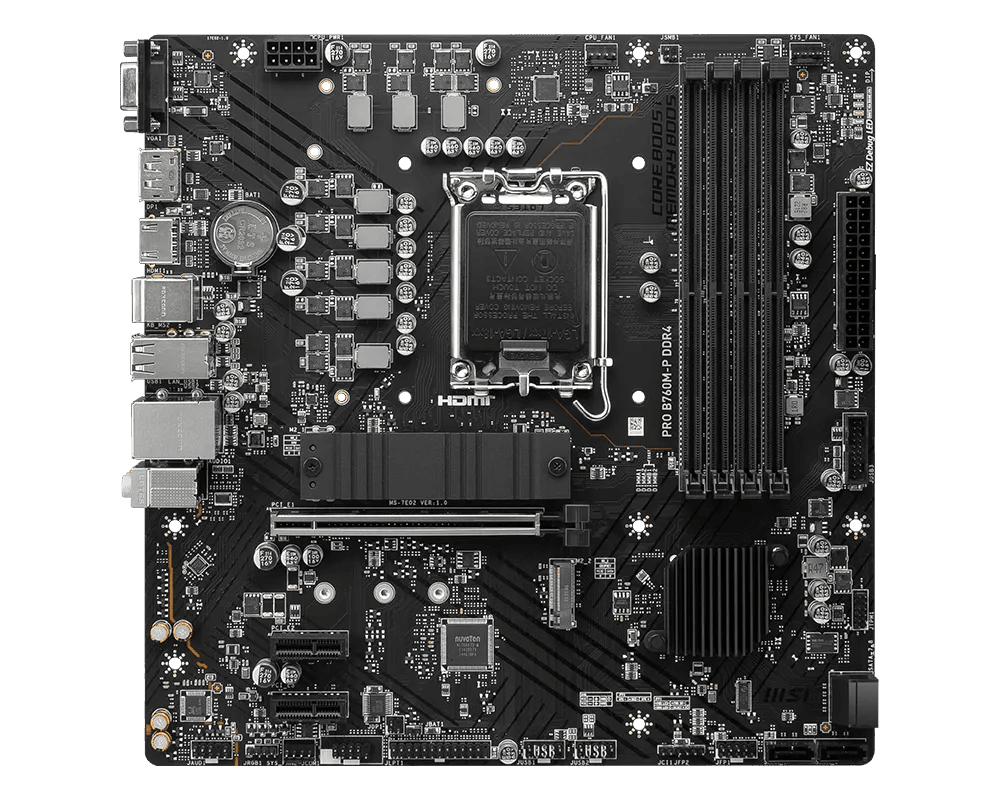 MSI PRO B760M-P DDR4 | LGA1700 mATX Motherboard -  - Vektra Computers LLC