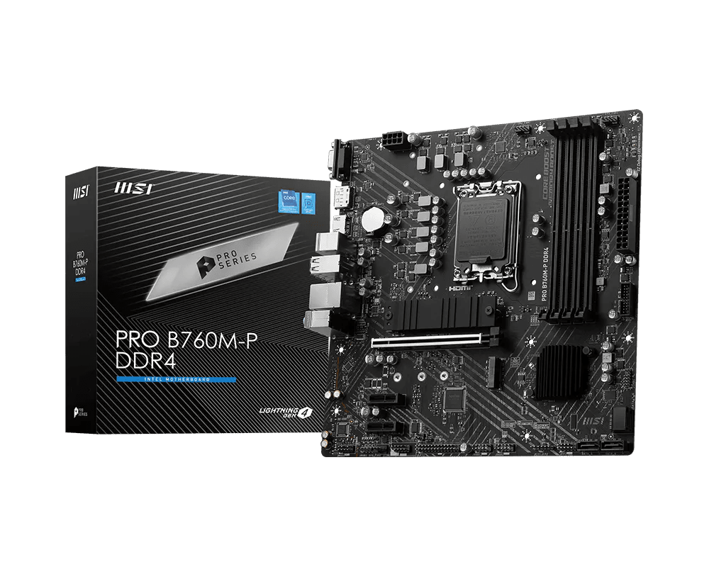 MSI PRO B760M-P DDR4 | LGA1700 mATX Motherboard -  - Vektra Computers LLC