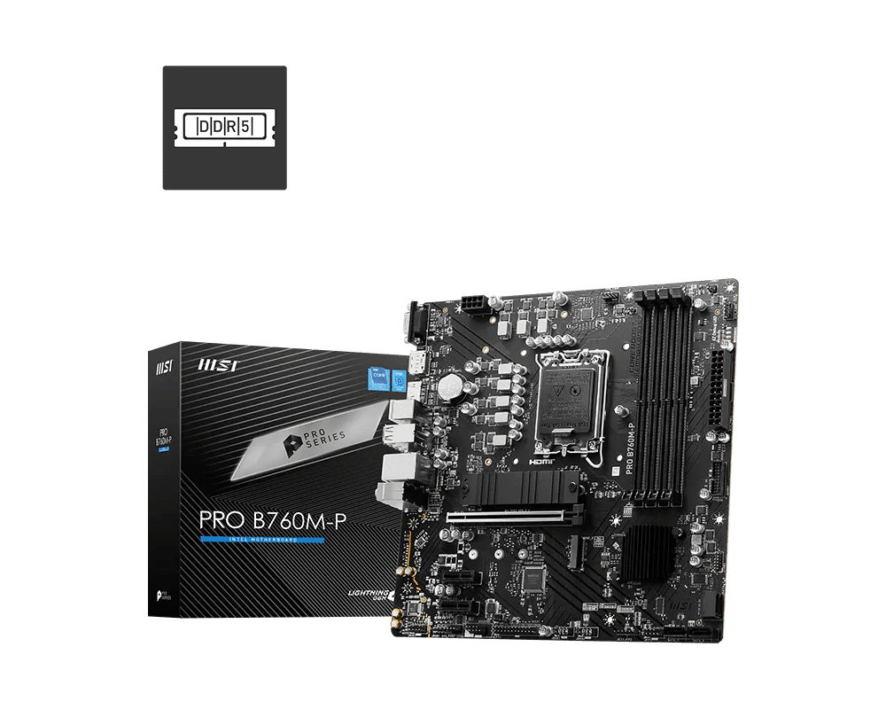 MSI PRO B760M-P | LGA1700 mATX Motherboard -  - Vektra Computers LLC