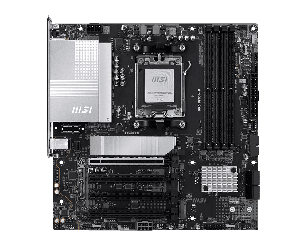 MSI PRO B850M-P | AM5 mATX Motherboard -  - Vektra Computers LLC