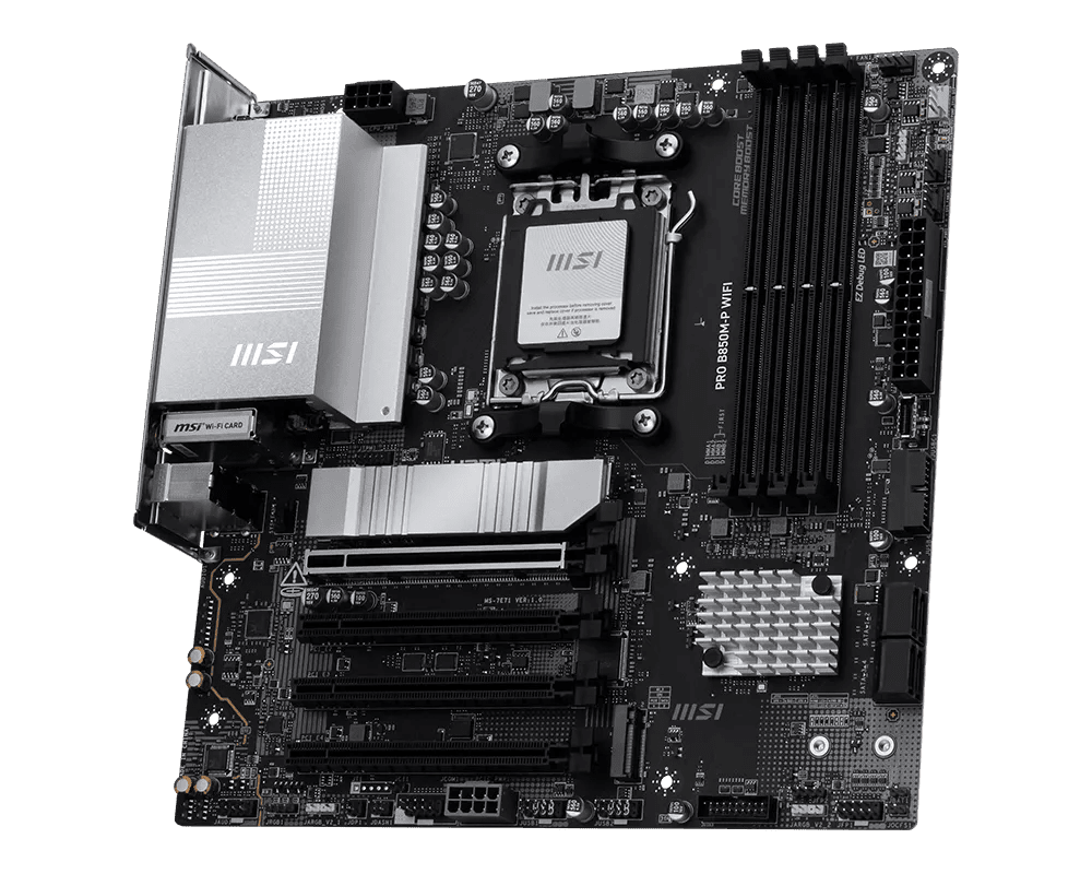 MSI PRO B850M-P WIFI | AM5 mATX Motherboard -  - Vektra Computers LLC