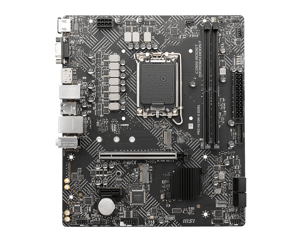 MSI PRO H610M-G DDR4 | LGA1700 mATX Motherboard -  - Vektra Computers LLC