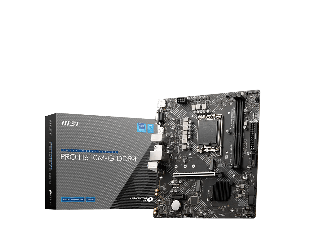MSI PRO H610M-G DDR4 | LGA1700 mATX Motherboard -  - Vektra Computers LLC