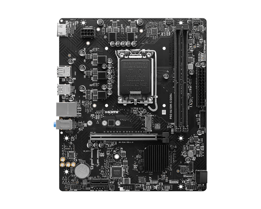 MSI PRO H610M-S DDR4 | LGA1700 mATX Motherboard -  - Vektra Computers LLC