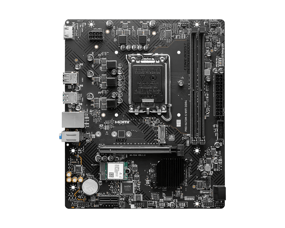 MSI PRO H610M-S WIFI DDR4 II | LGA1700 mATX Motherboard -  - Vektra Computers LLC