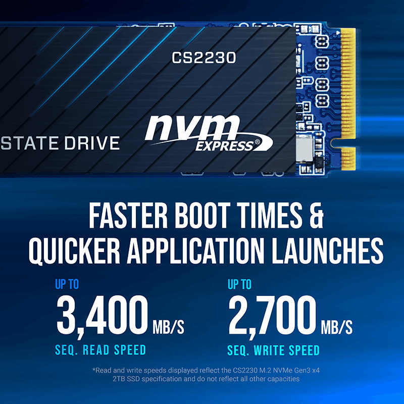 PNY CS2230 1TB PCIe 3.0 NVMe M.2 SSD -  - Vektra Computers LLC
