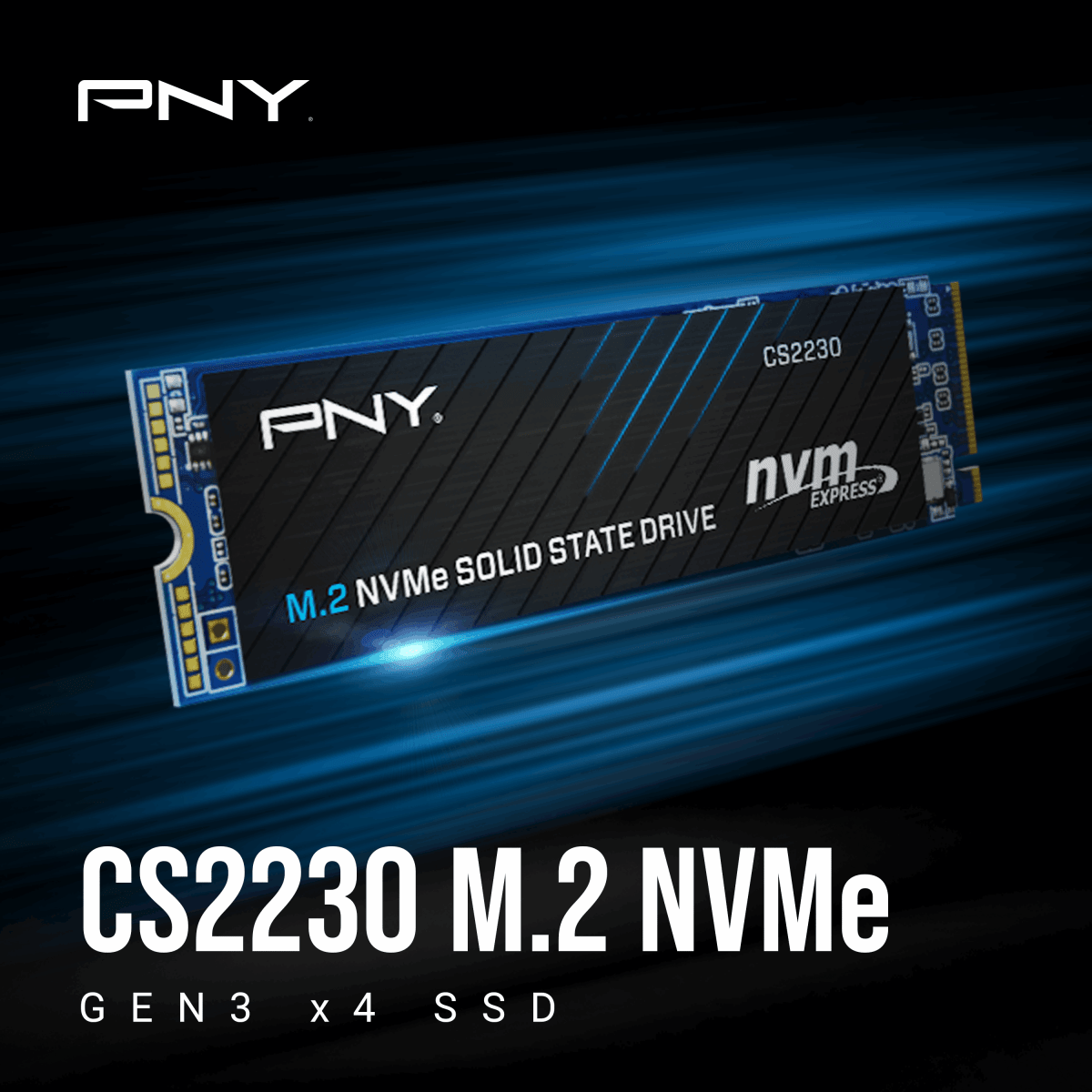 PNY CS2230 1TB PCIe 3.0 NVMe M.2 SSD -  - Vektra Computers LLC