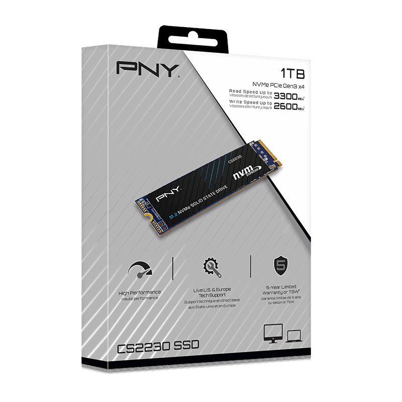 PNY CS2230 1TB PCIe 3.0 NVMe M.2 SSD -  - Vektra Computers LLC
