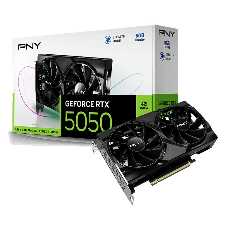 PNY GeForce RTX 5050 8GB Dual Fan Graphics Card -  - Vektra Computers LLC