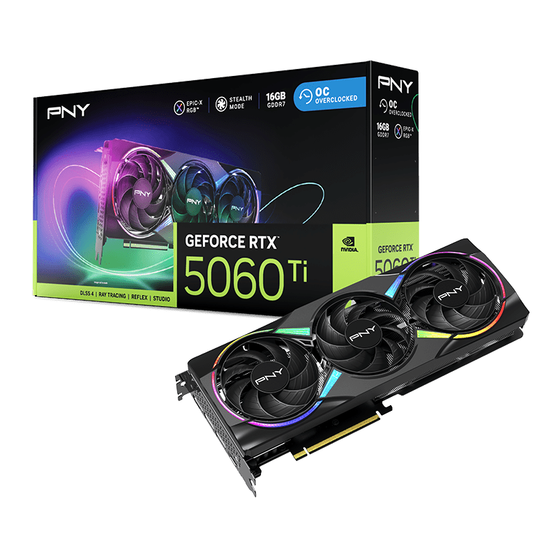 PNY GeForce RTX 5060 Ti 16GB Dual Fan Graphics Card -  - Vektra Computers LLC