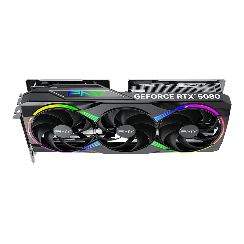 PNY GeForce RTX 5080 16GB ARGB EPIC-X RGB Overclocked Triple Fan -  - Vektra Computers LLC