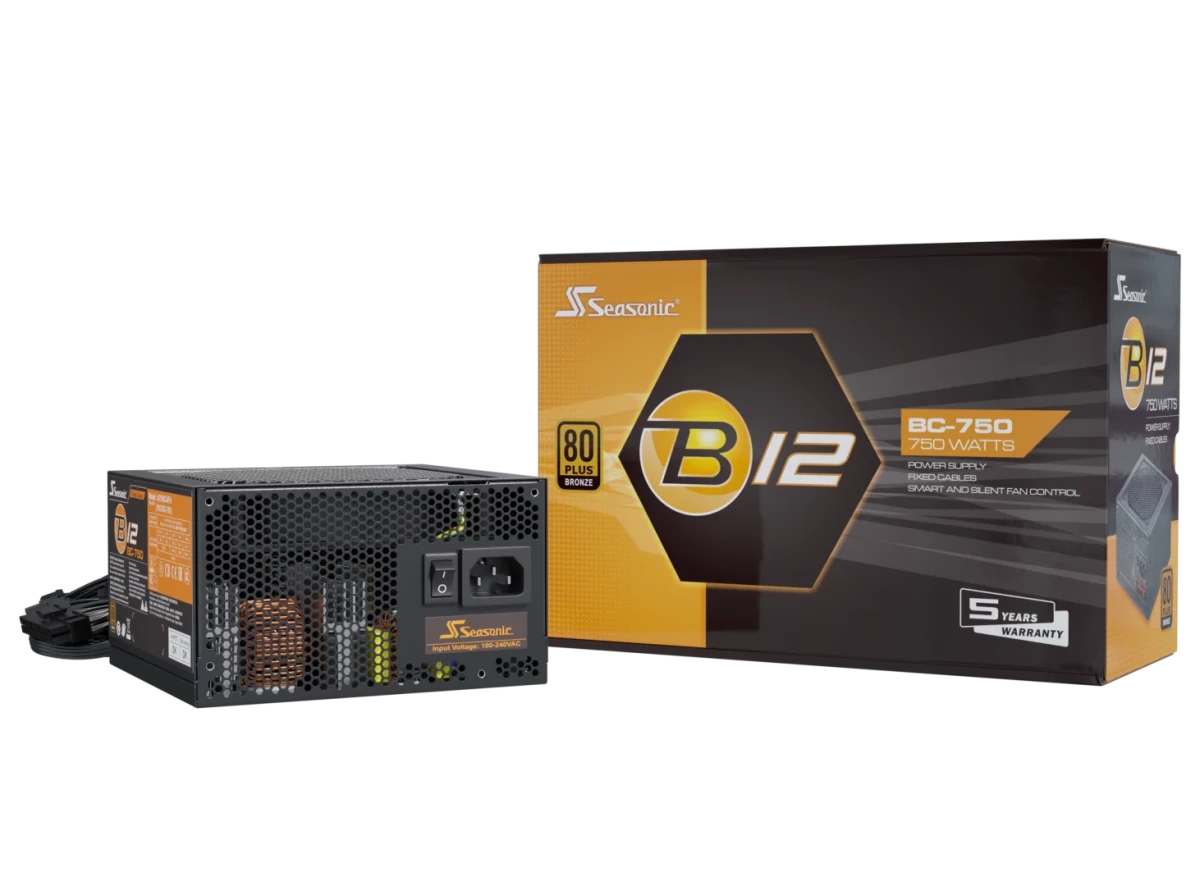 Seasonic B12 BC Series Non - Modular 80 Bronze Power Supply - 4711173876724 - Vektra Computers LLC