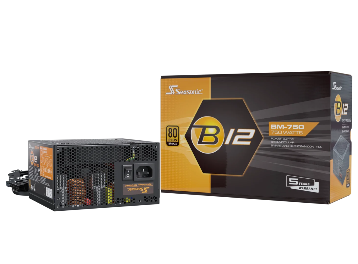 Seasonic B12 BM Series 80+Bronze Semi - modular Power Supply - 4711173877349 - Vektra Computers LLC