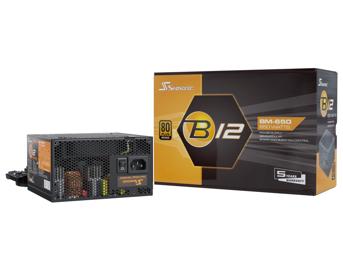 Seasonic B12 BM Series 80+Bronze Semi - modular Power Supply - 4711173877356 - Vektra Computers LLC