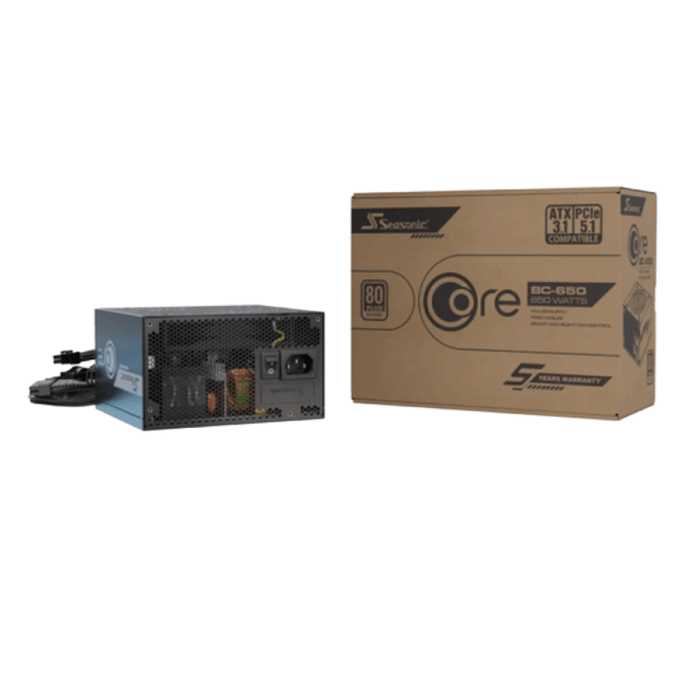 Seasonic CORE BC - 650 650W 80+ Bronze ATX 3.1 Power Supply - 4711173879435 - Vektra Computers LLC