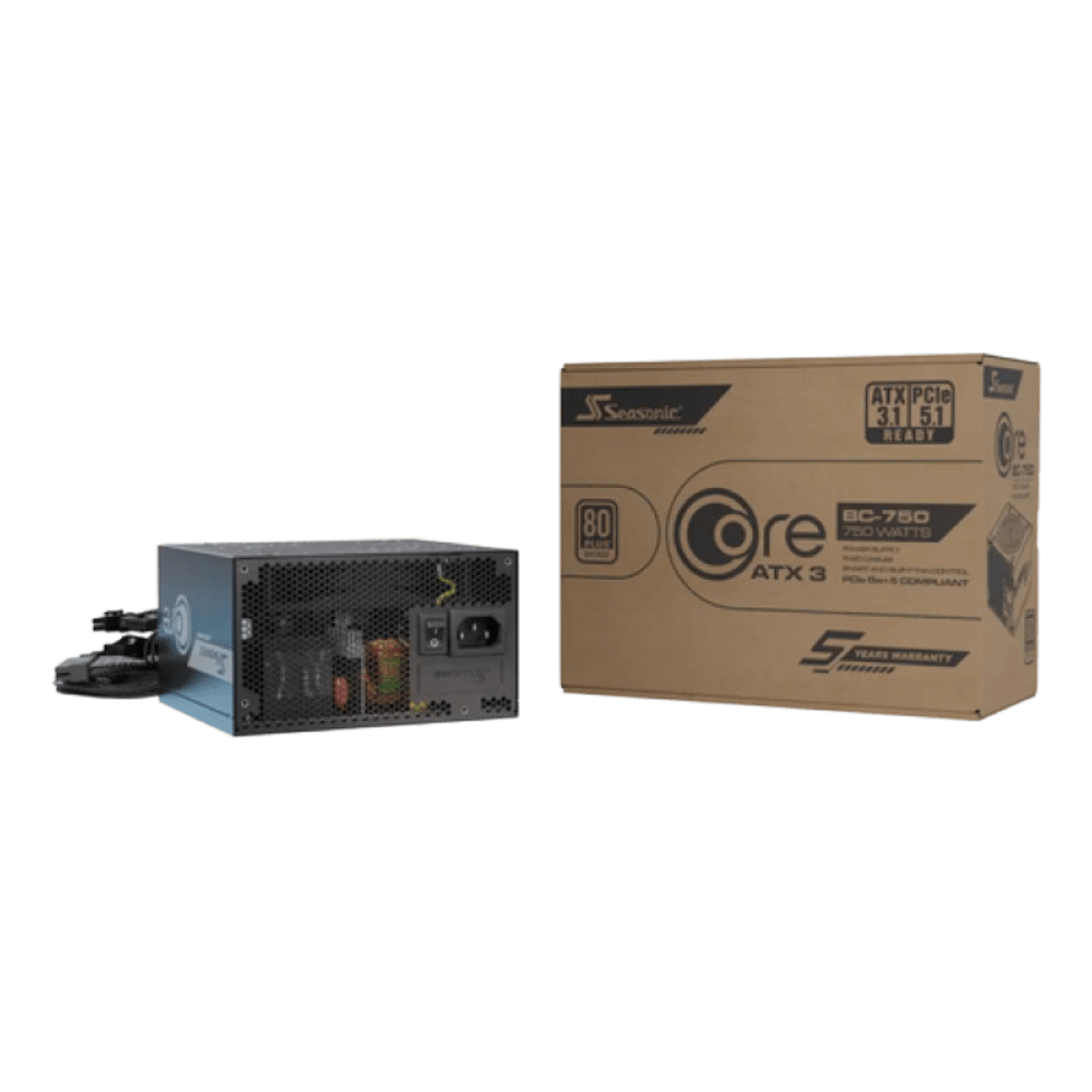 Seasonic CORE BC - 750 750W 80+ Bronze ATX 3.1 Power Supply - 4711173879442 - Vektra Computers LLC