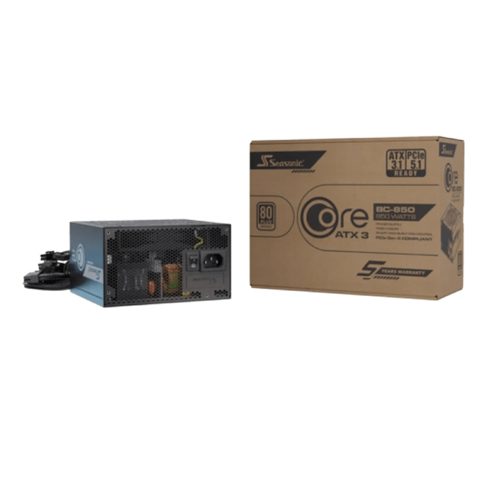Seasonic CORE BC - 850 850W 80+ Bronze ATX 3.1 Power Supply - 4711173879459 - Vektra Computers LLC