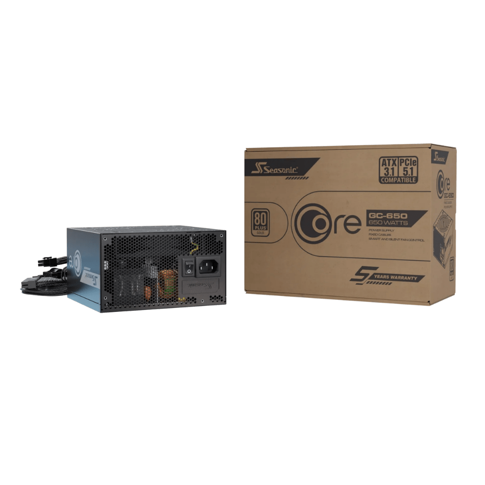 Seasonic CORE GC - 650 650W 80+ Gold ATX 3.1 Power Supply - 4711173879091 - Vektra Computers LLC