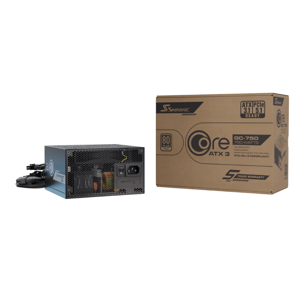 Seasonic CORE GC - 750 750W 80+ Gold ATX 3.1 Power Supply - 4711173879107 - Vektra Computers LLC