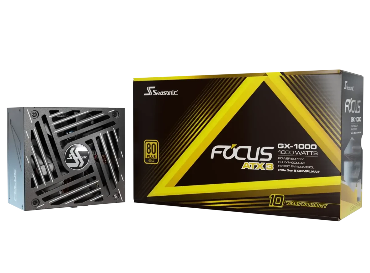 Seasonic FOCUS GX Series Fully Modular 80+ Gold ATX 3.1 Power Supply - 4711173878421 - Vektra Computers LLC