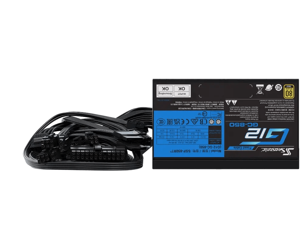 Seasonic G12 GC Series Non - Modular 80+ Gold Power Supply -  - Vektra Computers LLC