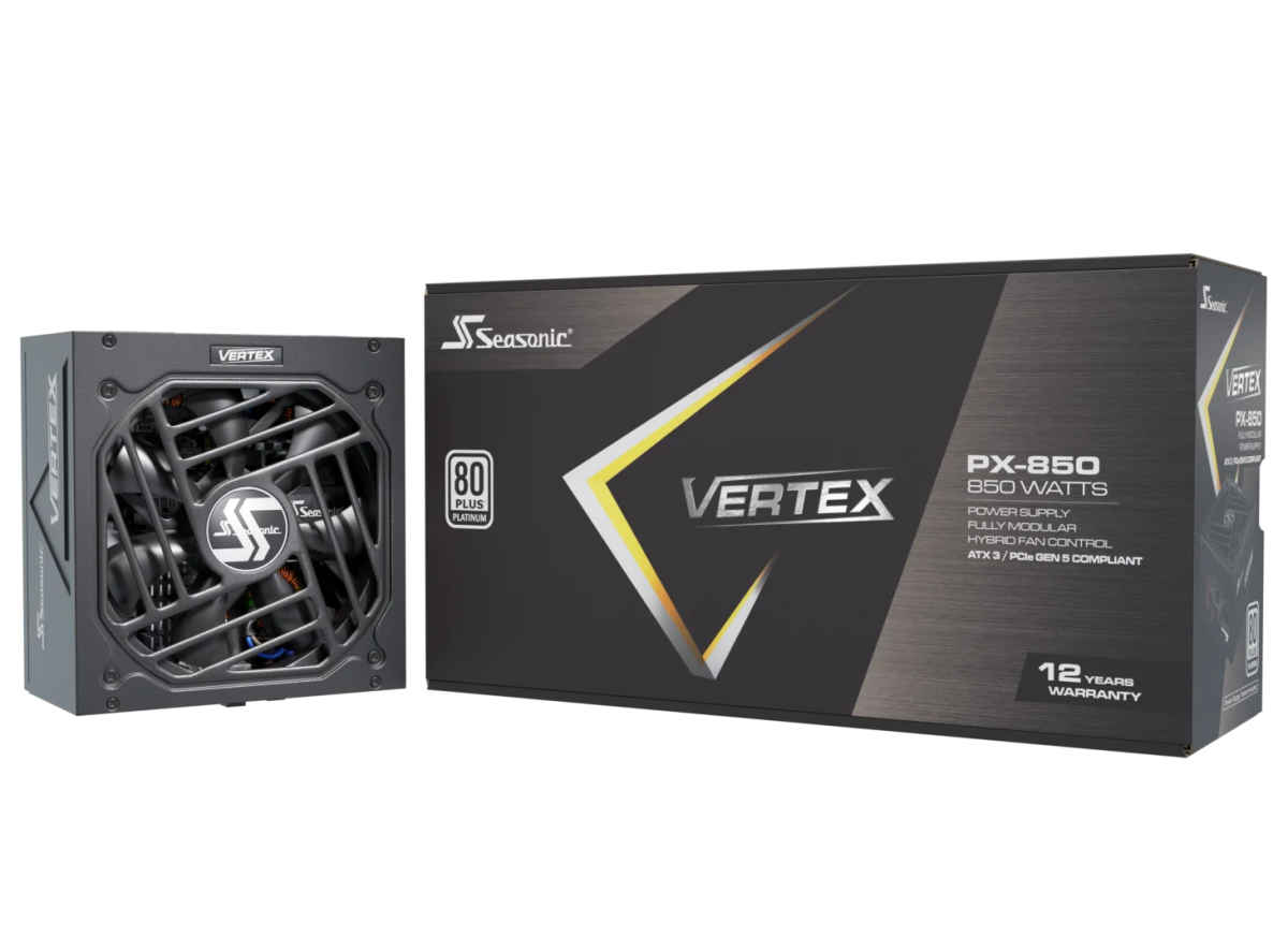 Seasonic VERTEX PX ATX 3.1 - 850W Power Supply | 12851PXAFS - Vektra Computers LLC
