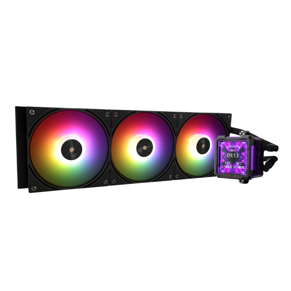 Thermalright Frozen Warframe Pro 360 Black ARGB | 360mm AIO Liquid Cooler with LCD - 814256017862 - Vektra Computers LLC